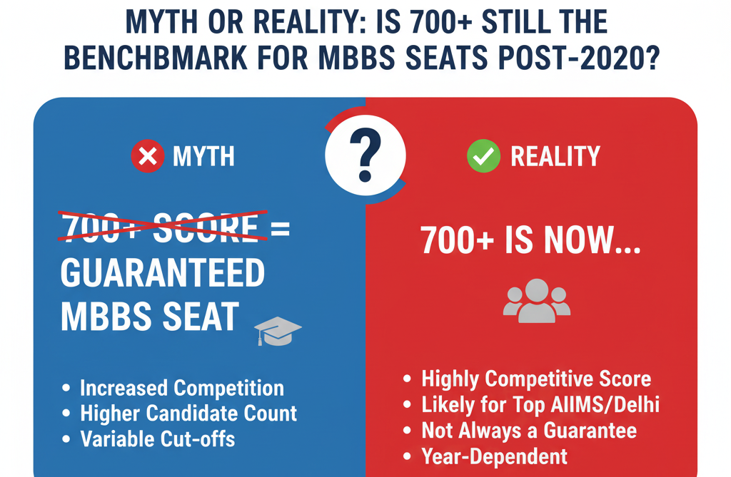 Myth or reality: Is 700+ score still the benchmark for MBBS seats after NEET UG 2020?